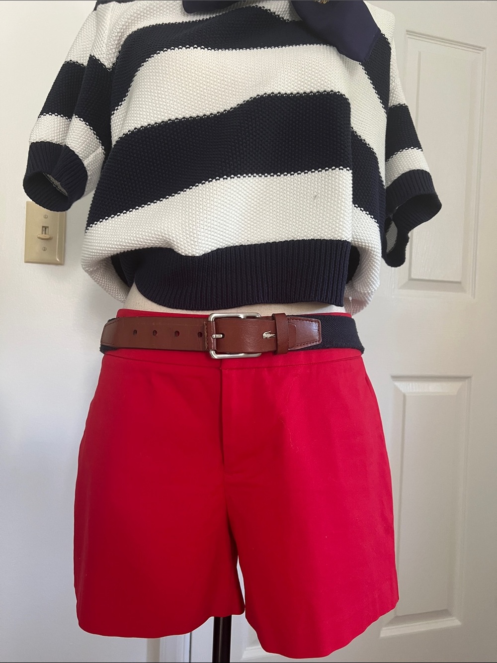 Red shorts